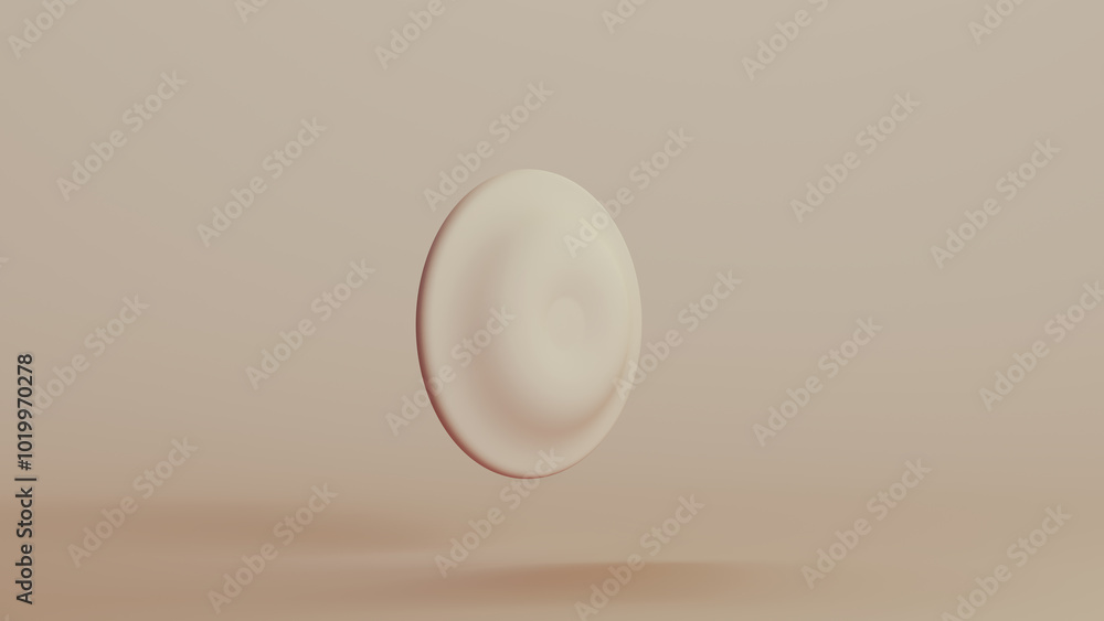 Beige bionic hardware rivet cap shape component technology design element neutral monochrome soft tones skin tones background 3d illustration render Beige bionic hardware rivet cap shape component technology design element neutral monochrome soft tones skin tones background 3d illustration render