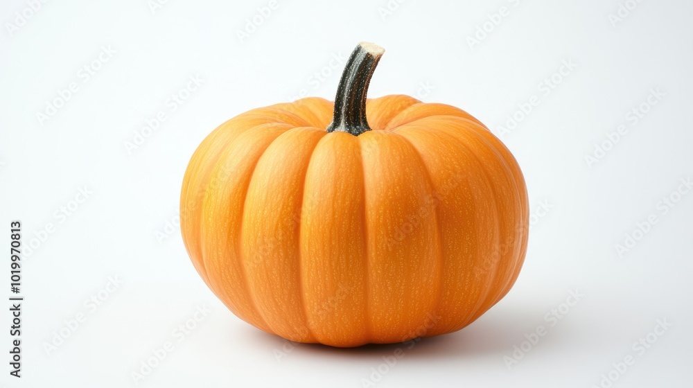 Isolated Halloween Pumpkin on White Background Isolated Halloween Pumpkin on White Background