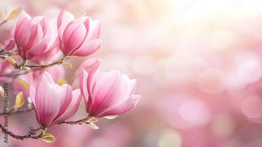 Elegant Peach Magnolia Greeting Card Design Elegant Peach Magnolia Greeting Card Design