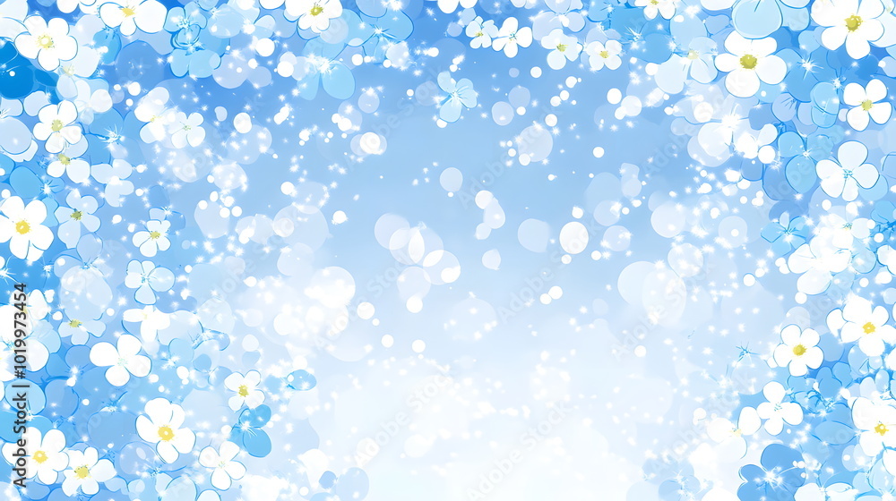 Pale Blue Forget-Me-Not Greeting Card Pale Blue Forget-Me-Not Greeting Card