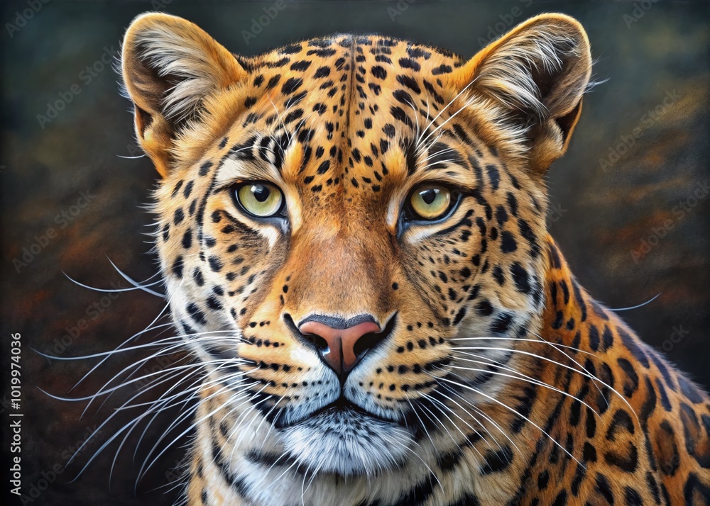Fototapeta premium Step-by-Step Guide on How to Draw Realistic Leopard Spots for Beginners and Art Enthusiasts