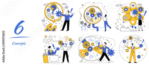 Modern product vector illustration. The presentation modern products is art, showcasing aspirations for excellence Innovation is engine propels luxury train modern product performance