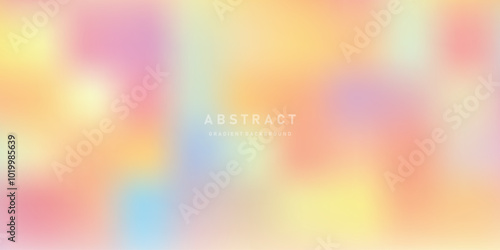 Abstract Color vector banner. Pastel gradient  pattern. Blurred light fuzz colorful gradient background. Vector soft horizontal backdrop