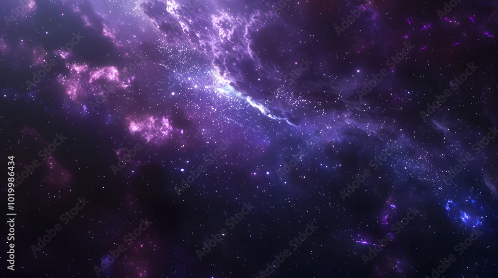An ethereal outer space scene filled with stars, galaxies, and a glowing nebula in rich purples and blues, giving a cosmic, mysterious feel An ethereal outer space scene filled with stars, galaxies, and a glowing nebula in rich purples and blues, giving a cosmic, mysterious feel