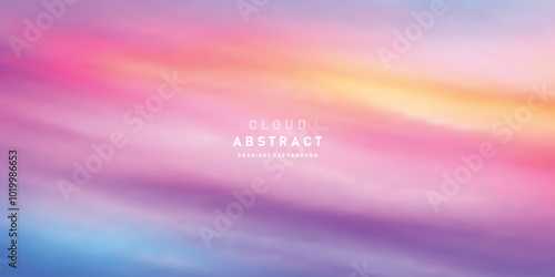 Abstract Color vector banner. Pastel gradient  pattern. Blurred light fuzz colorful gradient background. Vector soft horizontal backdrop