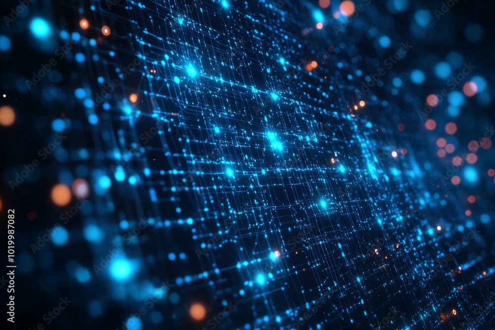 Digital Technology background of data and network Digital Technology background of data and network