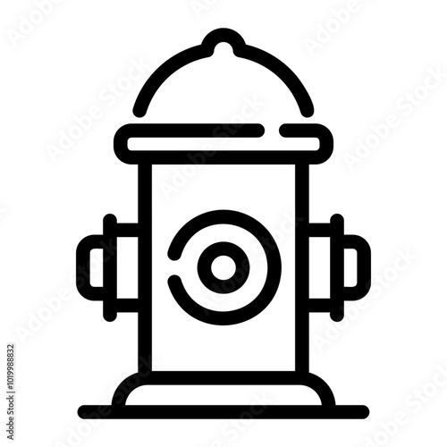 fire hydrant Line Icon