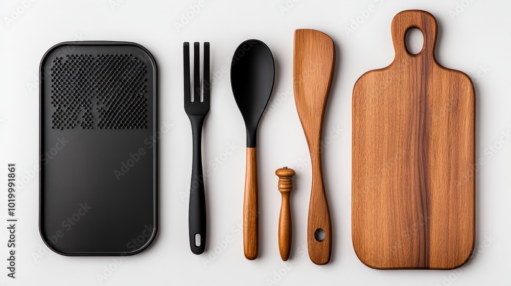 Kitchen Utensils and Cutting Board Set Modern Cooking Accessories Kitchen Utensils and Cutting Board Set Modern Cooking Accessories