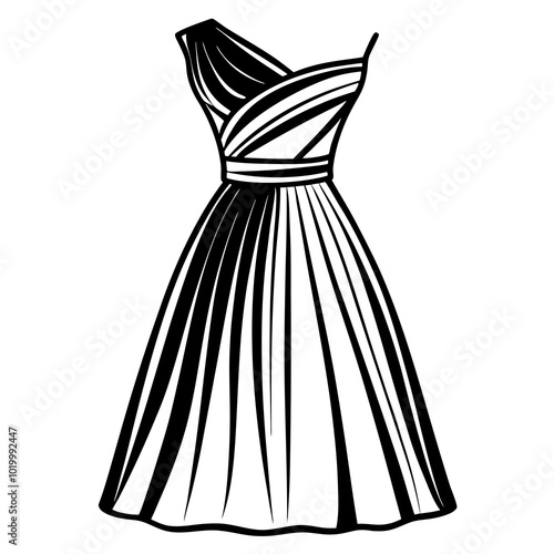 illustration of a dress