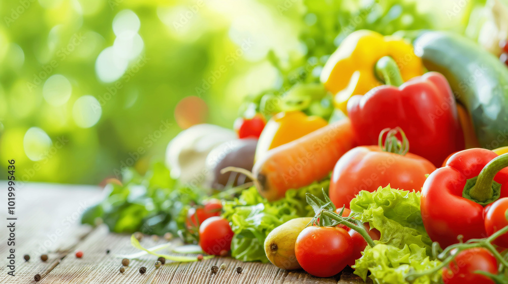 Close-up of vibrant fresh vegetables and fruits on wooden table, symbolizing healthy blood pressure foods, emphasizing natural nutrition and wellness. Close-up of vibrant fresh vegetables and fruits on wooden table, symbolizing healthy blood pressure foods, emphasizing natural nutrition and wellness.