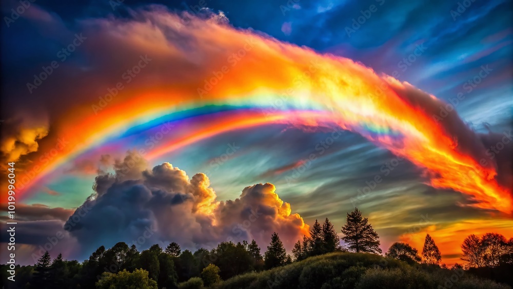 Stunning Fire Rainbow in the Sky: A Rare Atmospheric Phenomenon Displaying Vibrant Colors Stunning Fire Rainbow in the Sky: A Rare Atmospheric Phenomenon Displaying Vibrant Colors