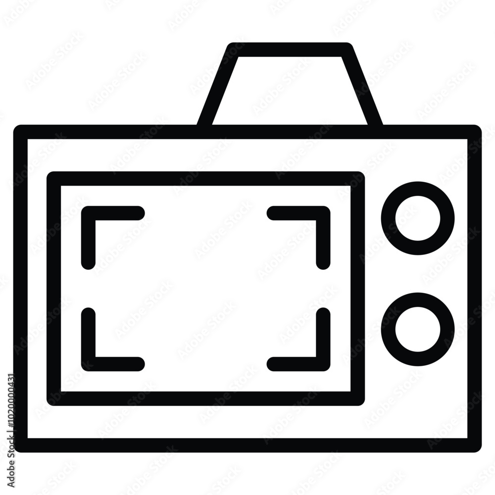 Camera Icon Outline Style. Editable Stroke Icon. Camera Icon Outline Style. Editable Stroke Icon.