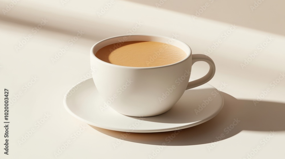 The Coffee Cup on Table The Coffee Cup on Table