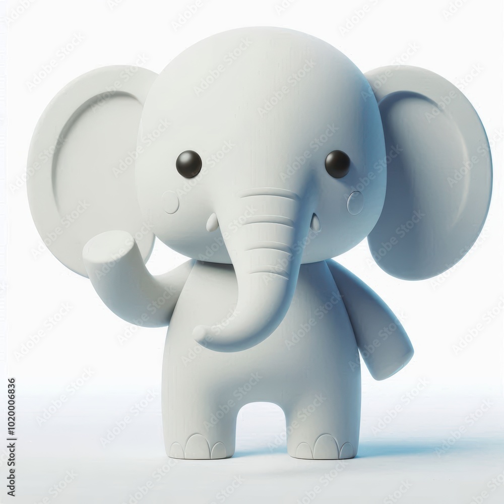 Obraz premium 3d Cute Baby Elephant