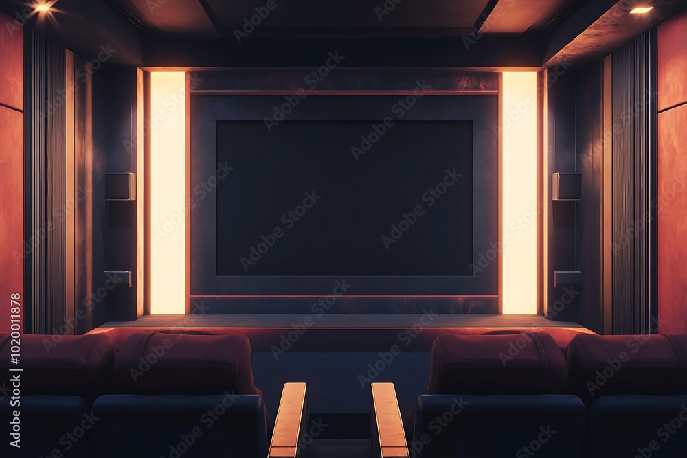 Fototapeta premium Home Theater Room Interior Design