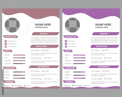  Minimalist cv templates
