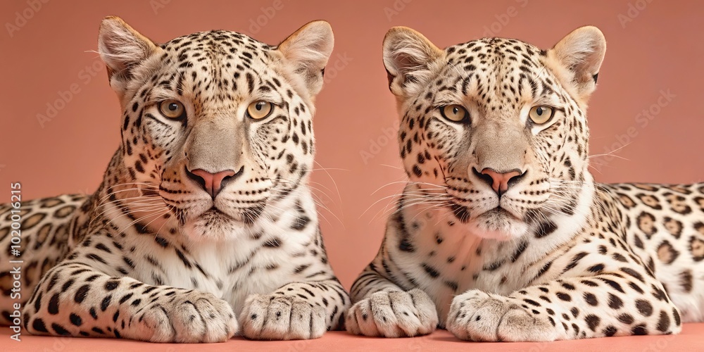 Fototapeta premium leopard in front 