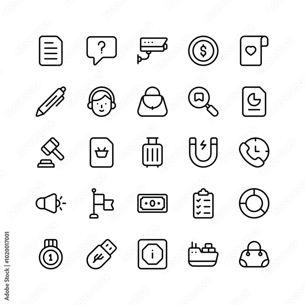 Grab this amazing shopping and ecommerce icons set in modern style Grab this amazing shopping and ecommerce icons set in modern style