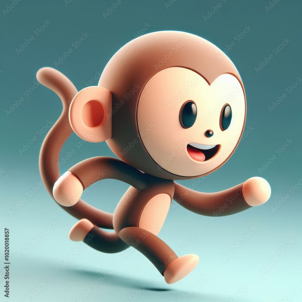 3d rendering of cute Monkey 3d rendering of cute Monkey