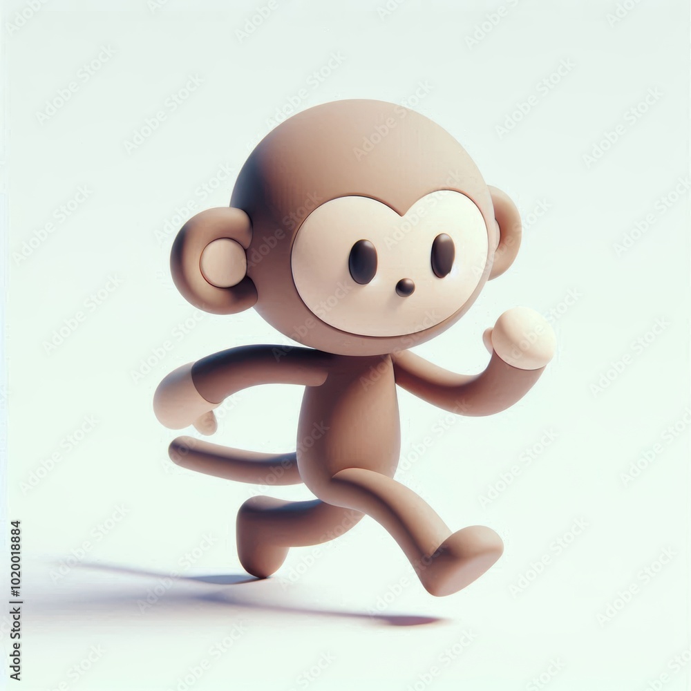 3d rendering of cute Monkey 3d rendering of cute Monkey