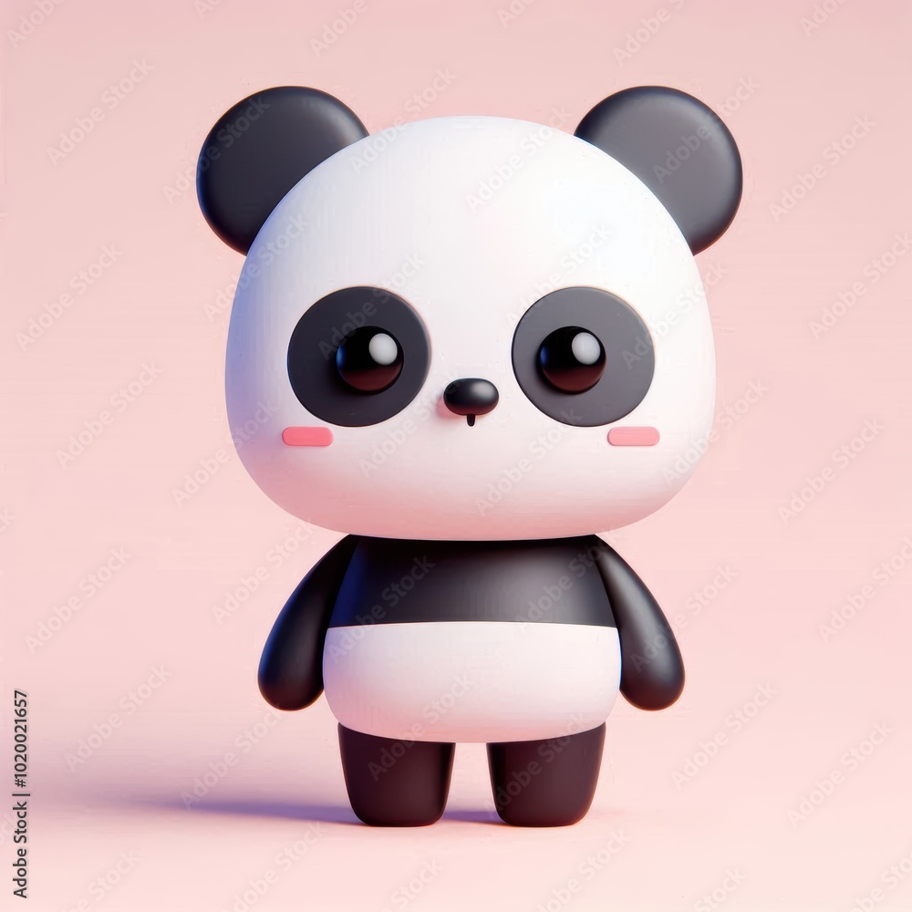 Obraz premium 3d rendering of cute Panda
