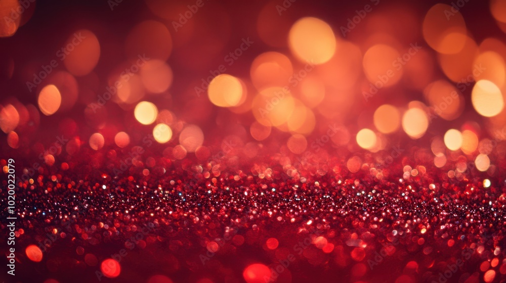 The Shimmering Red Bokeh Background The Shimmering Red Bokeh Background
