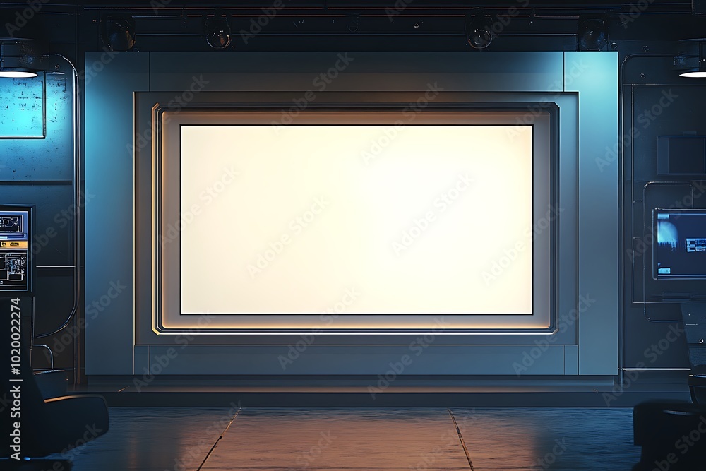 Futuristic Presentation Room Futuristic Presentation Room