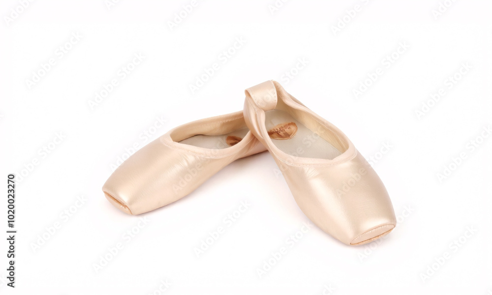 ballet shoes isolated on white background ballet shoes isolated on white background