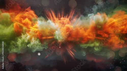Wallpaper Mural abstract background with shockwave explosion seamless looping overlay 4k virtual video animation background Torontodigital.ca