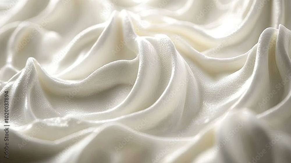 Close-up of Whipped Cream Swirls Close-up of Whipped Cream Swirls