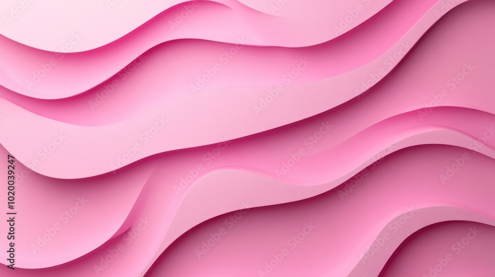 Pink abstract background with layers of wavy paper elements in a striking pastel color palette, creating a rhythmic, aesthetic wave pattern. Pink abstract background with layers of wavy paper elements in a striking pastel color palette, creating a rhythmic, aesthetic wave pattern.