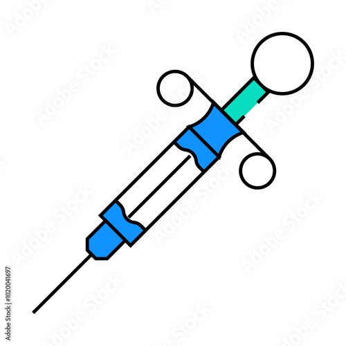 anesthetics medicines pharmacy line icon vector. anesthetics medicines pharmacy sign. isolated symbol illustration
