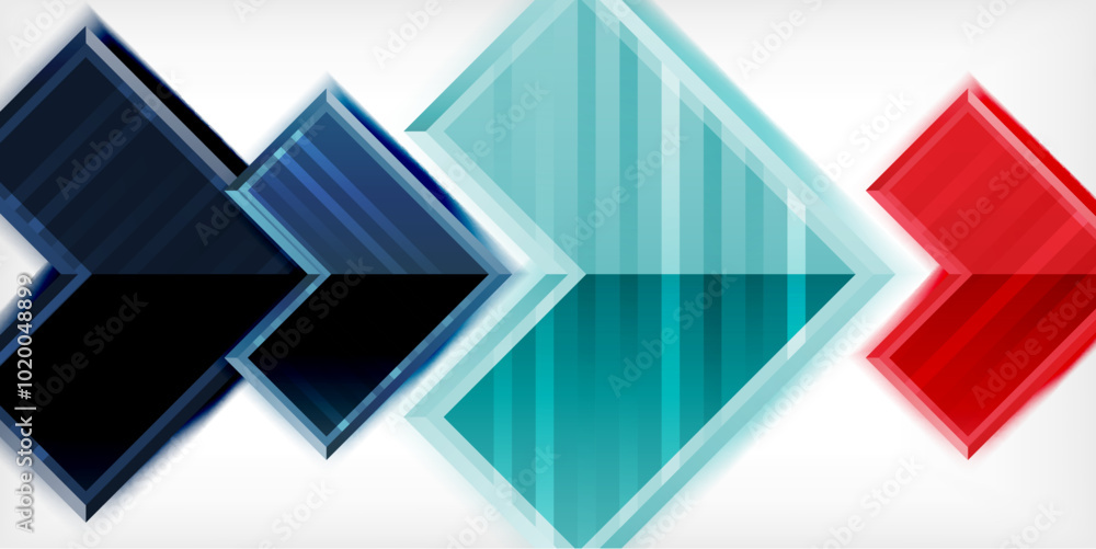 Arrow symbols created with 3d effects and line texture geometric abstract background Arrow symbols created with 3d effects and line texture geometric abstract background