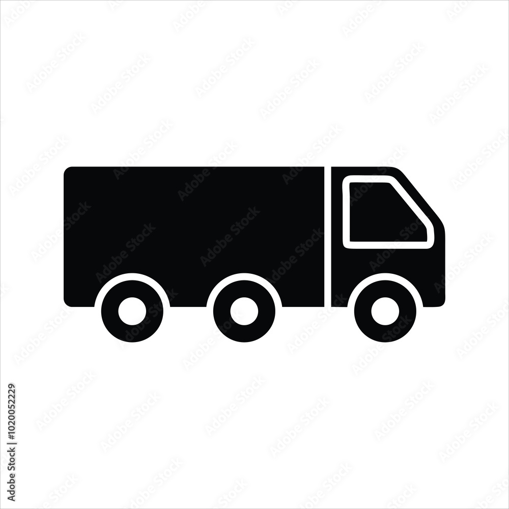 Truck icon. Lorry. Commercial vehicle. Heavy goods vehicle icon Truck icon. Lorry. Commercial vehicle. Heavy goods vehicle icon