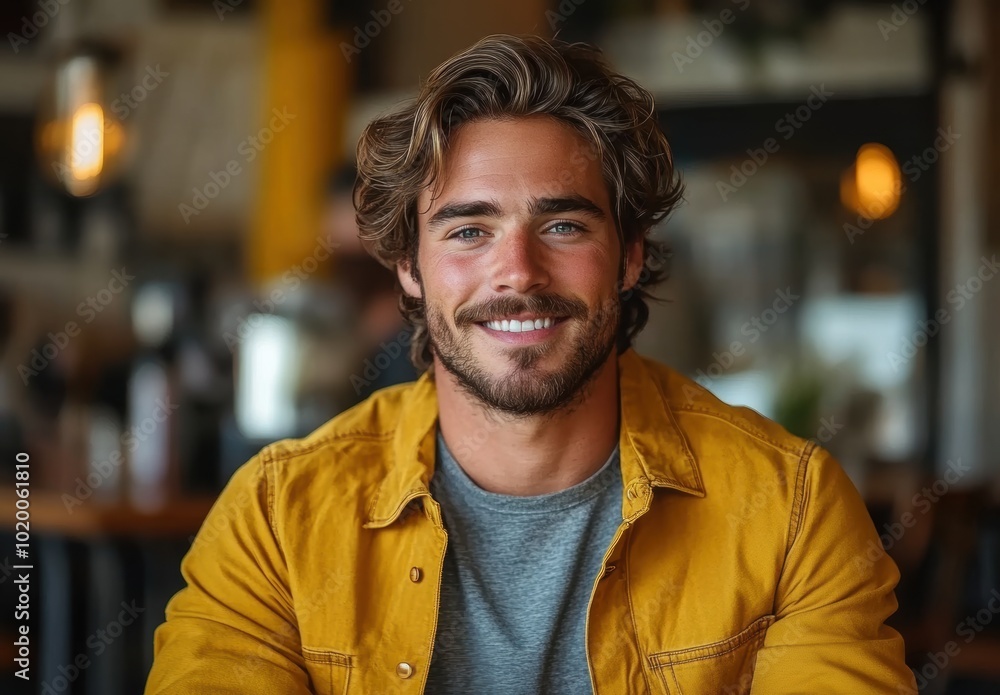 Fototapeta premium Handsome Man Smiling.