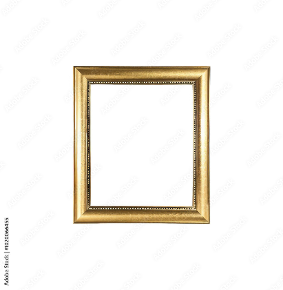Elegant Gold Picture Frame with Transparent Background for Use as a Design Element or Overlay in Creative Projects Elegant Gold Picture Frame with Transparent Background for Use as a Design Element or Overlay in Creative Projects