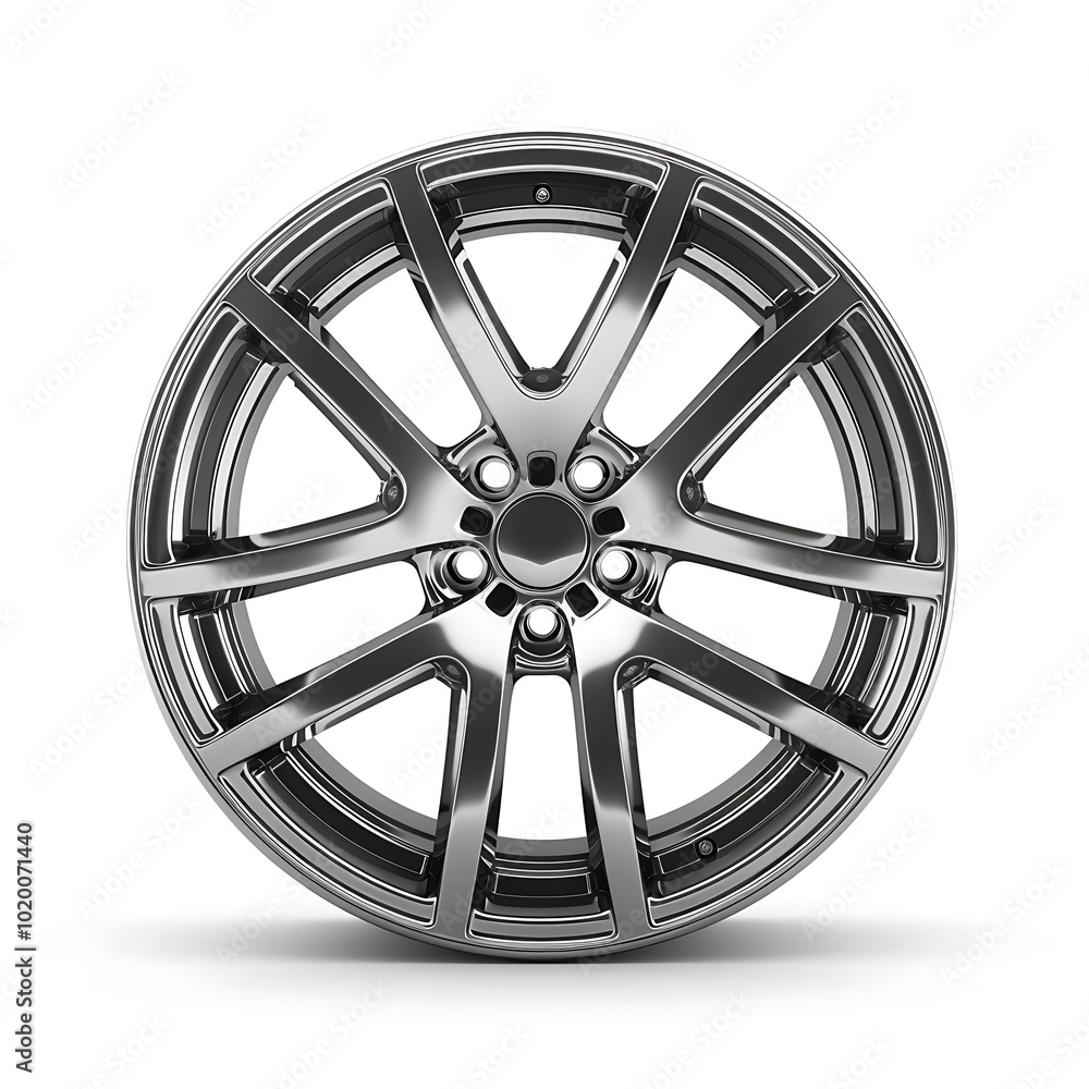Obraz premium Wheel alloy wheels rim on white background