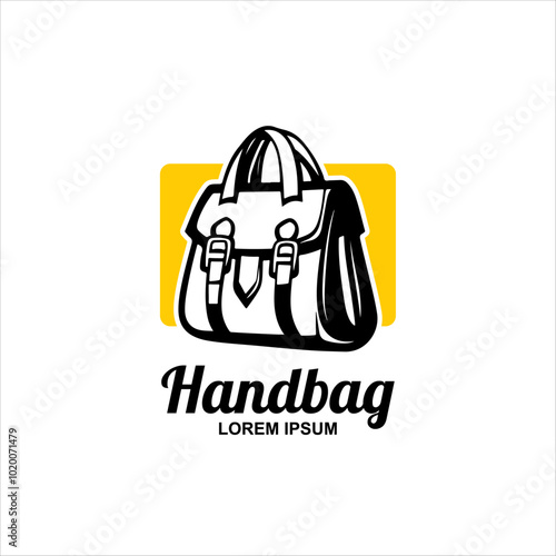 women handbag or sling bag logo vector illustration design