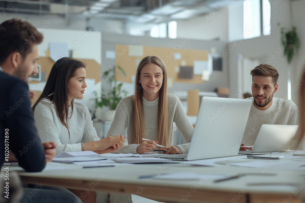 business professionals working on a project as a team in the office for work business professionals working on a project as a team in the office for work