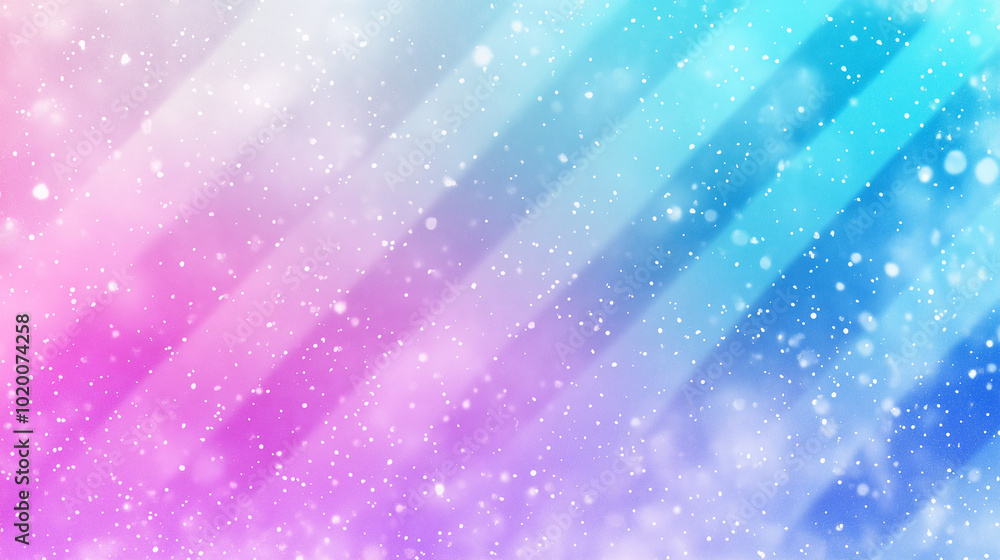 Obraz premium Abstract sparkling diagonal pattern in pink and teal gradient