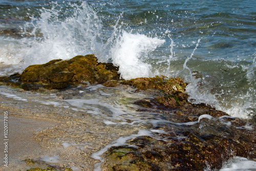 waves and rocks