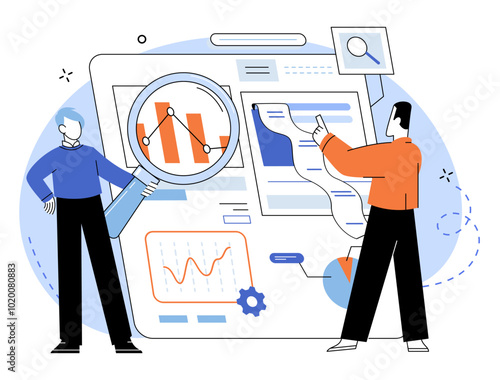 Competitors analysis vector illustration. Analysis, detective, unravels intricate threads competitors strategies, revealing hidden insights Competition, battlefield, demands vigilant accounting rivals