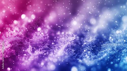 Glittering Gradient Background in Pink and Blue with Sparkling Texture and Shimmering Light