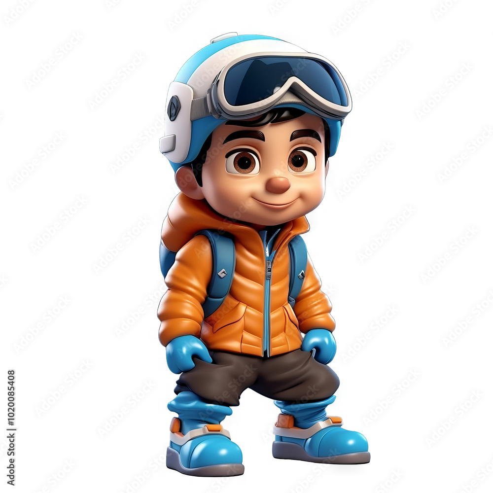 Cute Cartoon Boy in Winter Gear with Transparent Background - Perfect for Design Overlays and Kid?s Projects! Cute Cartoon Boy in Winter Gear with Transparent Background - Perfect for Design Overlays and Kid?s Projects!