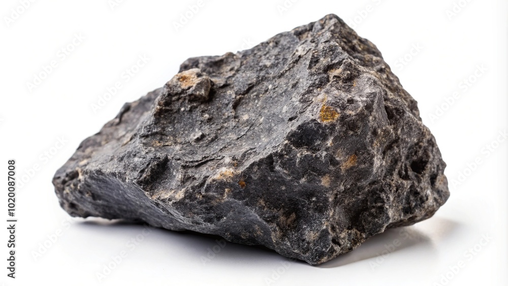 Basalt rock isolated on white background Basalt rock isolated on white background