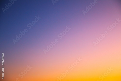 朝焼け空のグラデーション