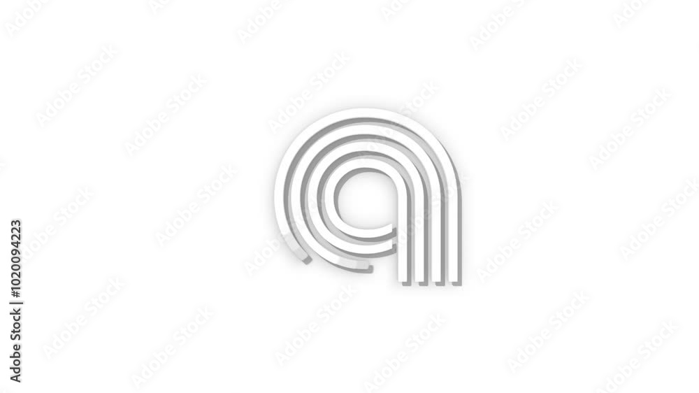 Glowing alphabet A reveal animation Glowing alphabet A reveal animation
