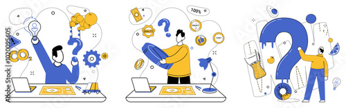 Modern product vector illustration. Modern product ideas blossom in fertile soil creative development Perspectives in innovation unveil new horizons for evolution modern products Creativity