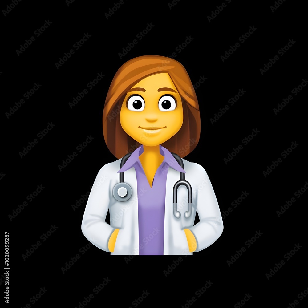 Fototapeta premium Female Doctor Illustration 