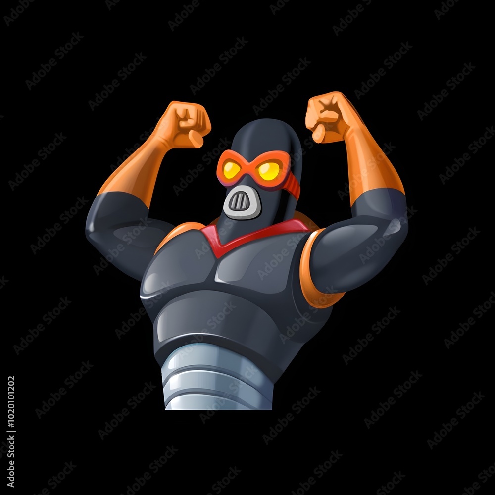 Superhero or Villain Character Illustration
